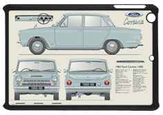 Ford Cortina MkI 4Dr 1965-66 Small Tablet Covers